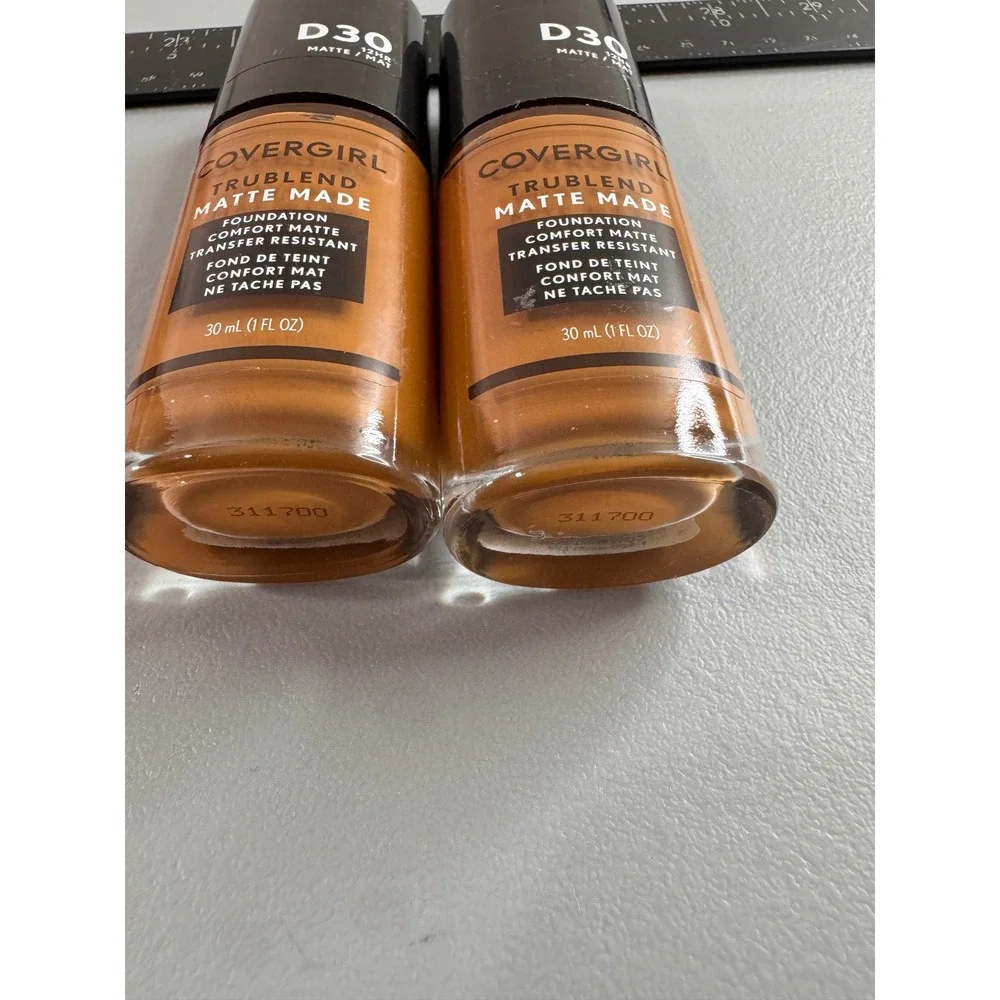 CoverGirl TruBlend Matte Made Foundation Women 1oz D30 Bronze Good 2pk Oil-Free